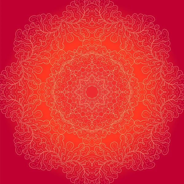 Round lace background — Stockvector